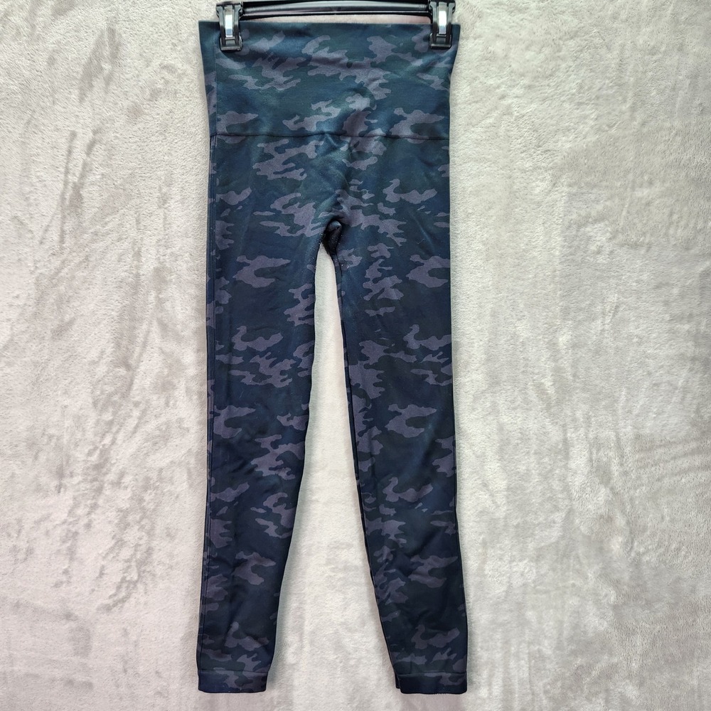 Spanx Camo Seamless Leggings Womens Large Workout‎ Athleisure Pants Gorpcore